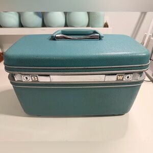 Vintage Silhouette Samsonite Teal Makeup Organizer